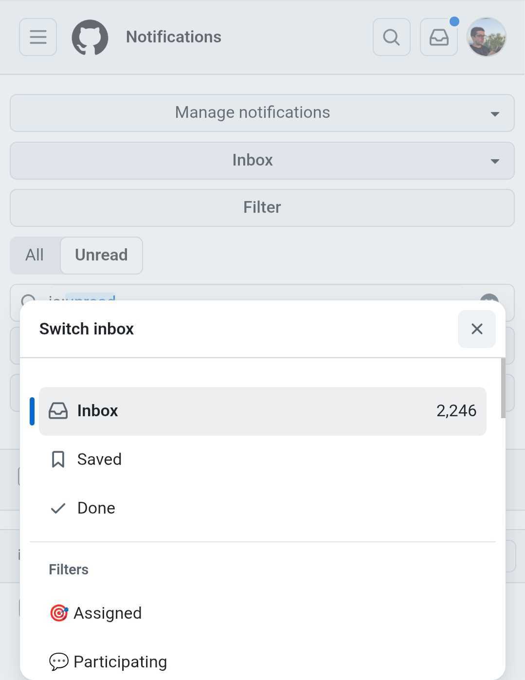 It shows the correct count on mobile